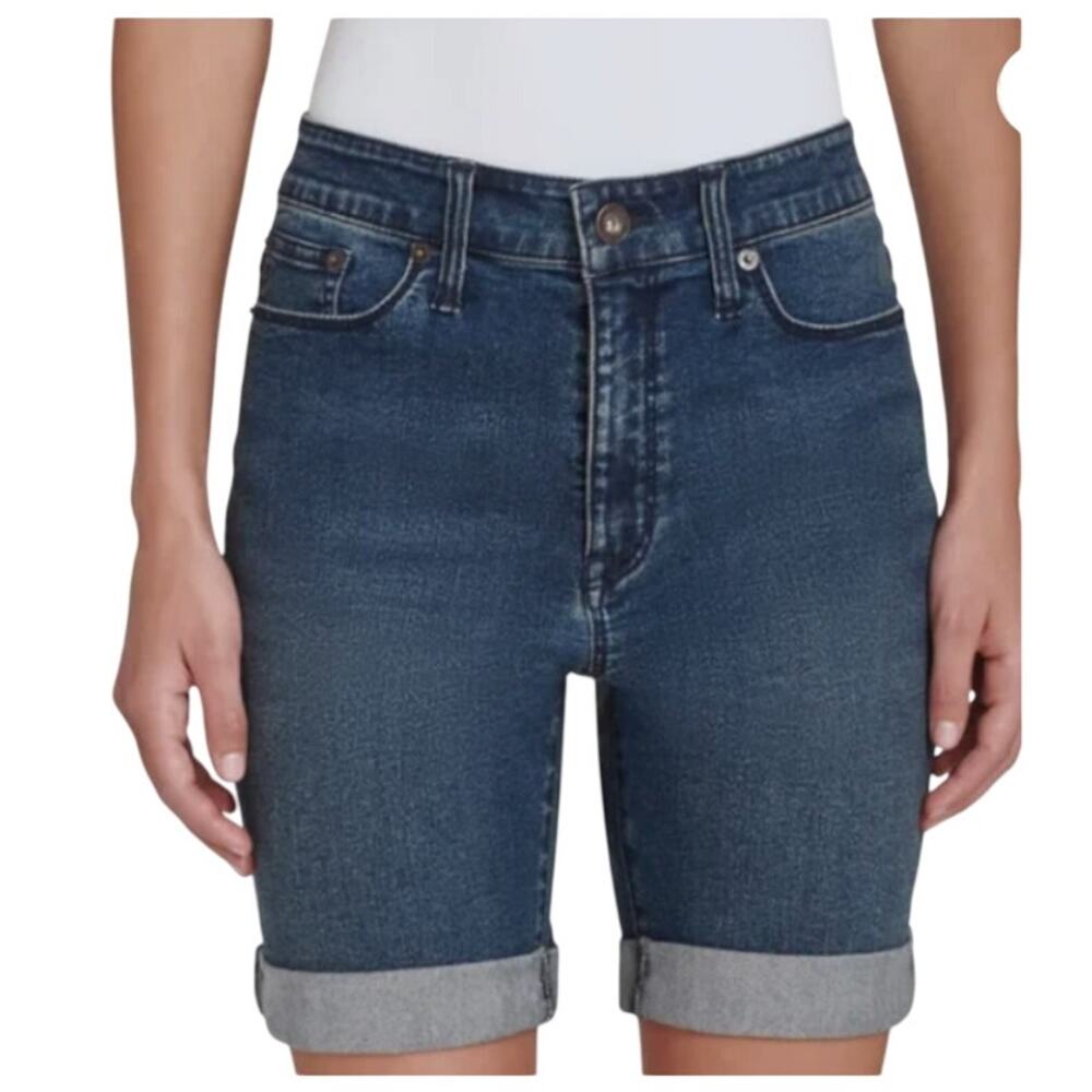 DKNY Jeans Women's Denim Bermuda Short Dark Blue size 6